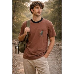 PARKS PROJECT Brown 100% Cotton National Forest T Shirt Tee Top  Mens Size XS